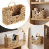 Woven Design Woven Hanging Magazine Holder Handmade Eco-Friendly Storage Basket Decorative Wall Mounted Magazine Rack Office Use