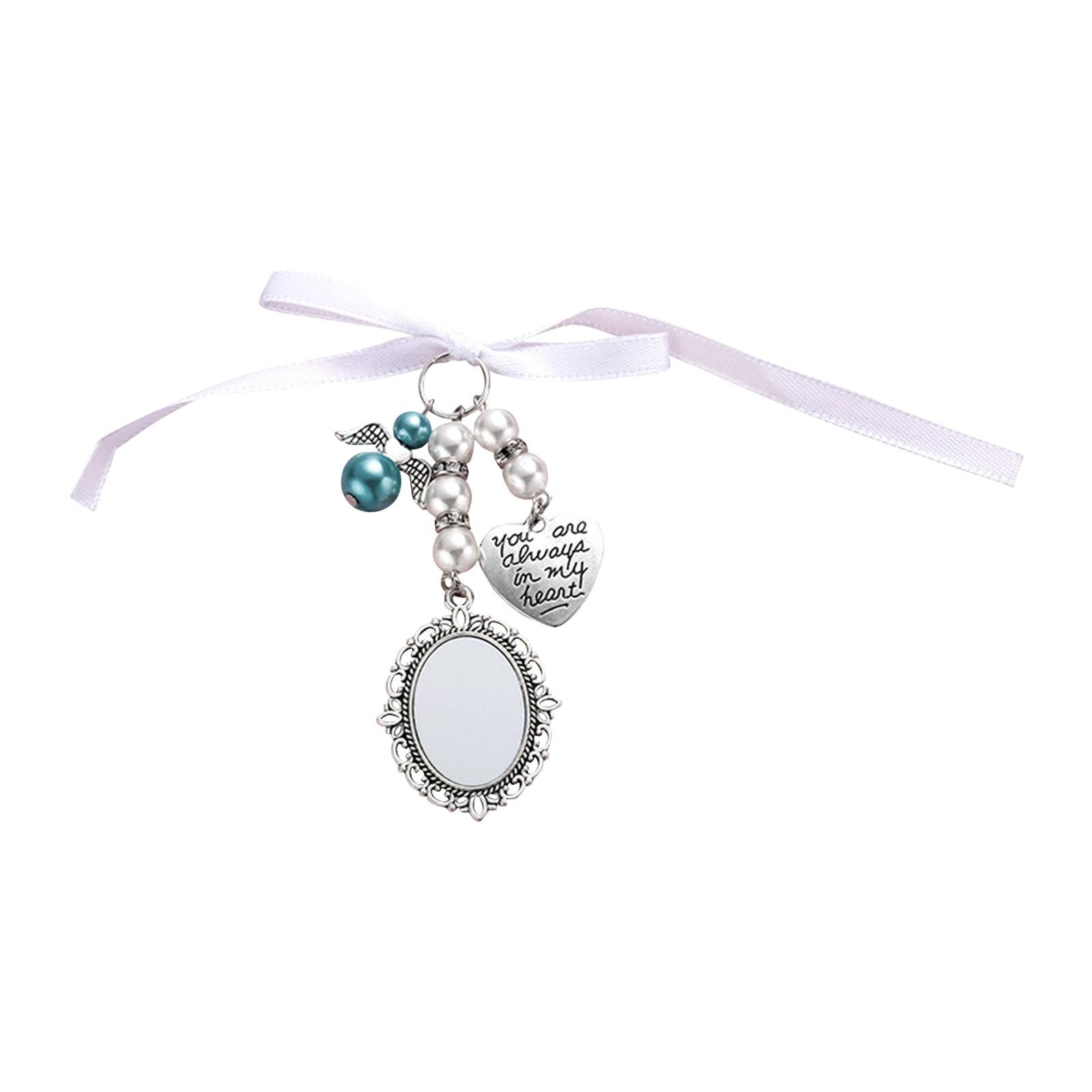 

DIY индивидуальный узор текст пустой подвесной декор памятный кулон выгравированный текст термопереводная печать выпускной сезон цветочный венок подарок One Size