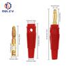 4mm Plugs Gold Plated Musical Speaker Cable Wire Pin Banana Plug Connectors Socket Red Black Blue Green Yellow