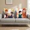 S-Sasaki and Miyano ANIME Cushion Cover Multi-Scene Pillow Cover for Home & Car - Reversible, Soft & Durable for Daily Use
