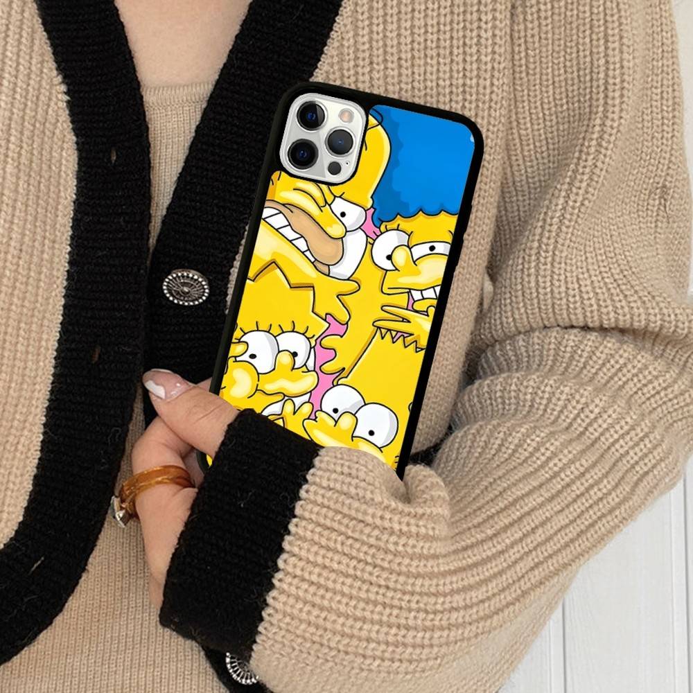 

Мультяшный чехол для телефона The S-Simpsons для IPhone 17 16 Pro Max 17 Air 16E 13 12 Mini 14 15 Plus 11 PC+TPU iPhone 14