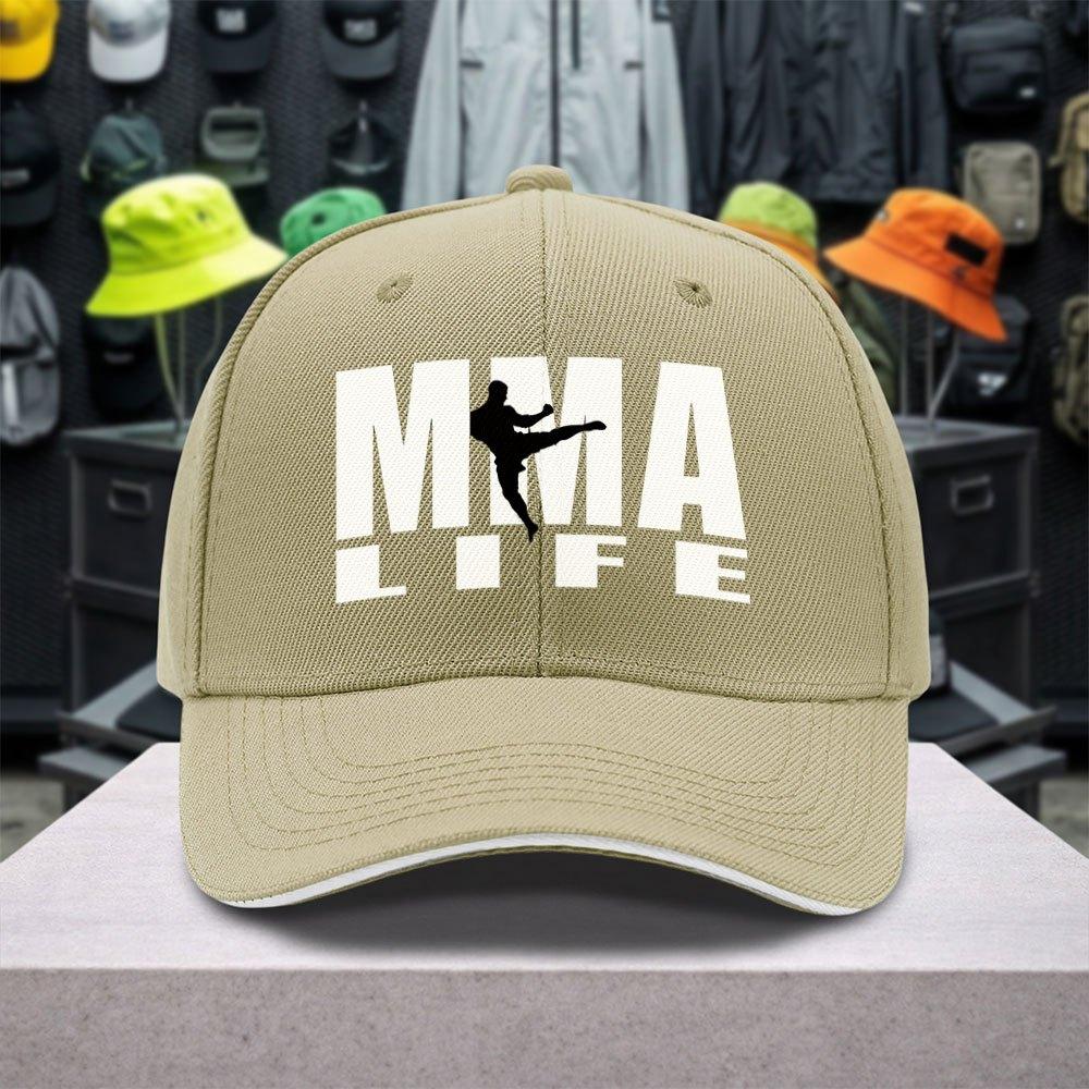 Mma Fighting Theme Baseball Cap Unisex Adjustable Lightweight Outdoor Cap Printed Design
