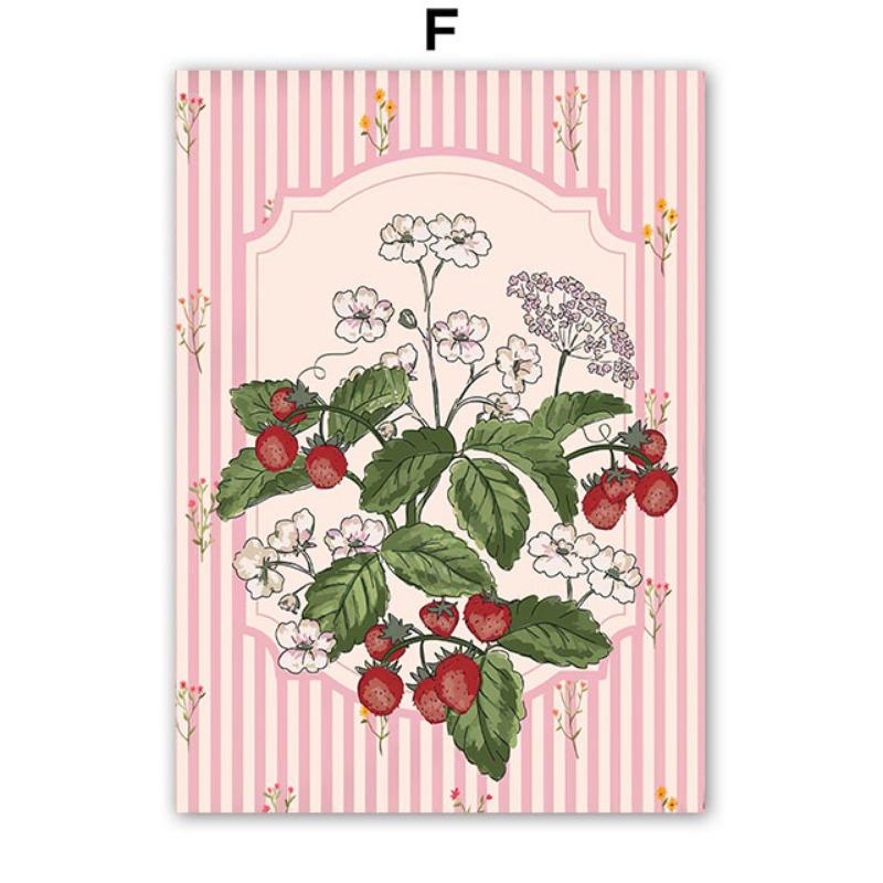 

Ретро Цветы Фруктовая Ваза Галерея Красочный Фанки Постеры и Принты Простой Настенный Арт Холст Картина Картинки Для Декора Гостиной 21cm×30cm NoFrame