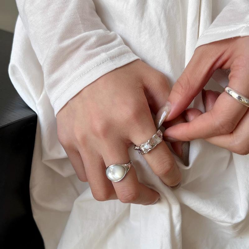 Adjustable Womens Stylish Ring Crafted From Copper With Eyecatching Geometric Design Colors And