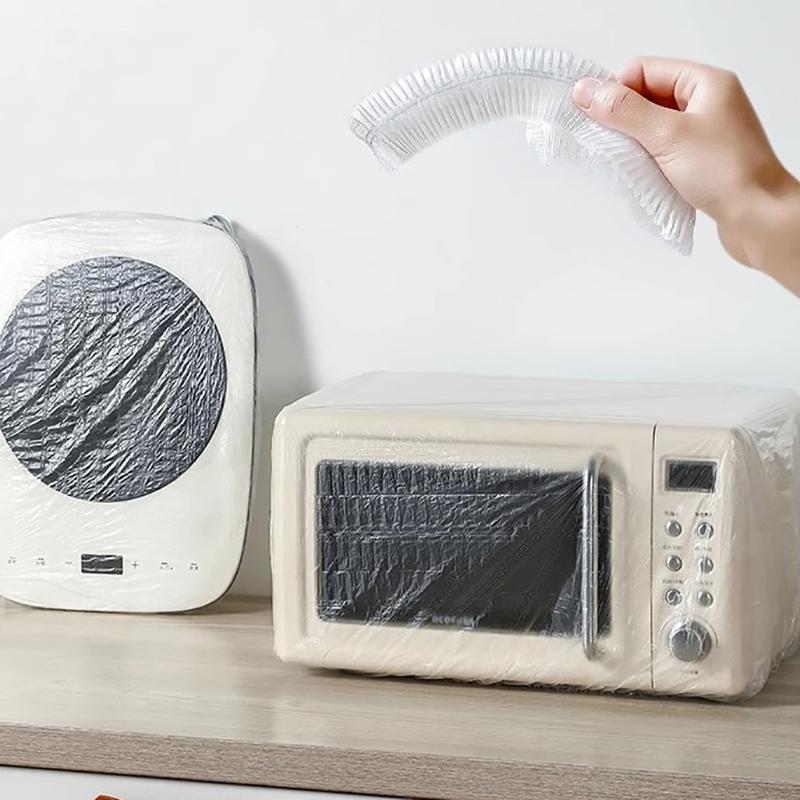 10 Stück 60–110 cm Möbel-Kunststoffabdeckung, staubdicht, verdickt, Upgrade-Abdeckplane für Elektroherd, Backofen, Elektrolüfter