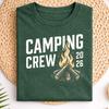Camping Crew 2026 Tee, Family Camping Trip , Campfire Graphic Tee, Outdoor Adventure Shirt, Matching Camping Group Shirt, Hiking Campfire
