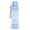1PC When I Said I'm Stubborn White Letter Print 750ml Color Plastic Sports Water Bottle Leakproof Flip Straw Lid Suitable for Sports Office Home Use