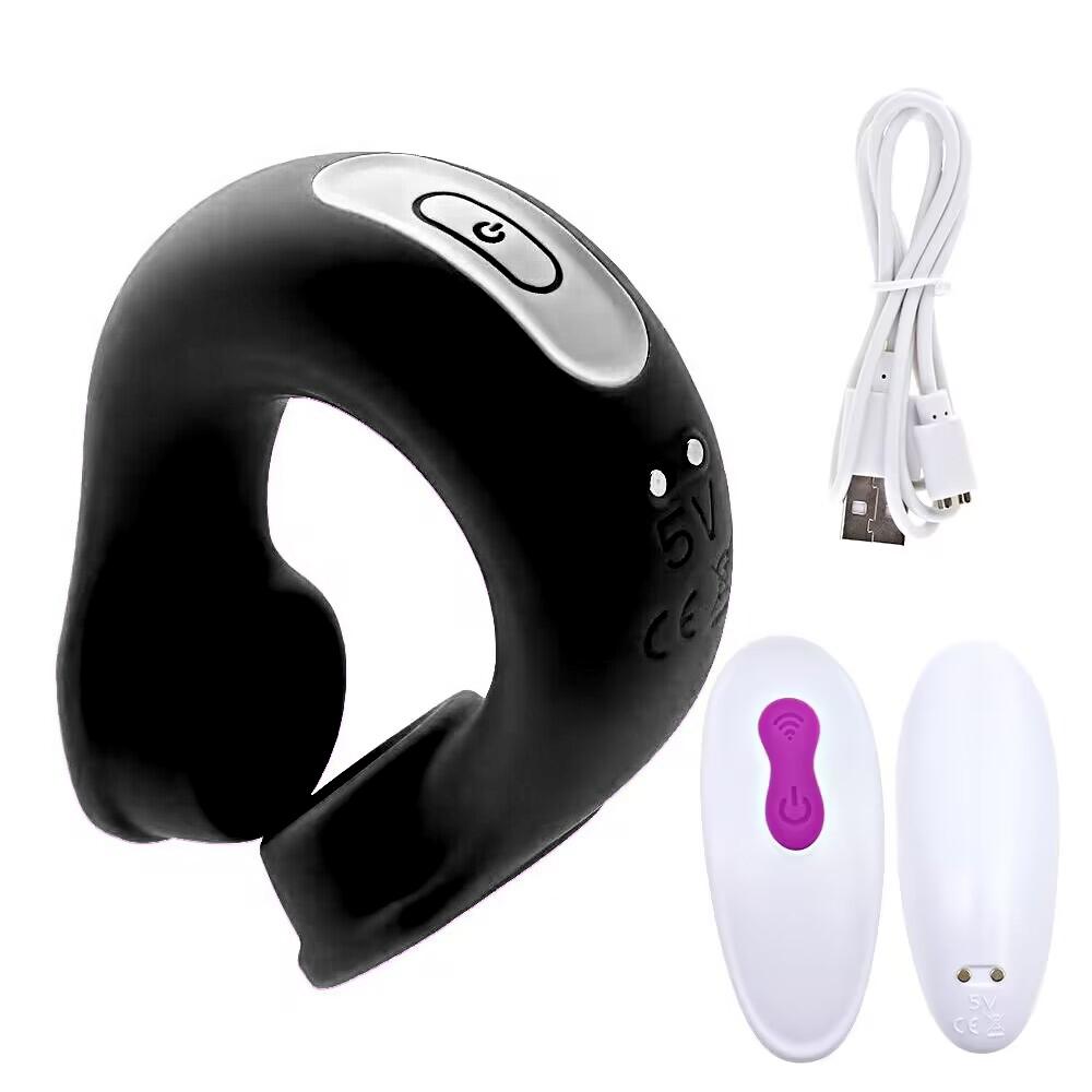 Wireless Remote Control Vibration Cock Ring Delay Ejaculation Penis Ring Men Semen Lock Ring Sex Toys for Couples Adult Goods 18