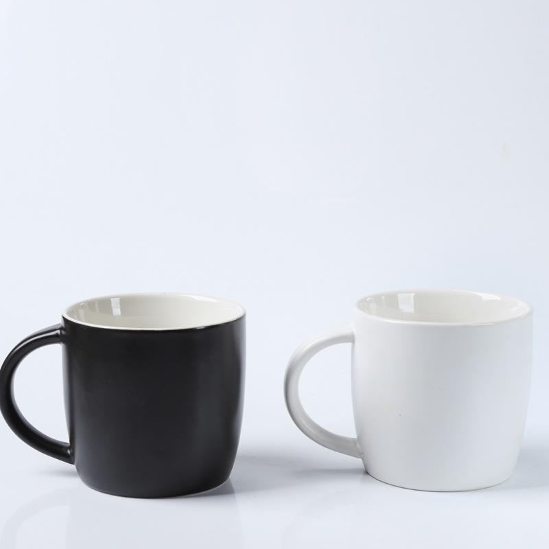 Simple Creative Ceramic Mug Office Couple Water Cup Meeting Cup Large Capacity Tea Cup