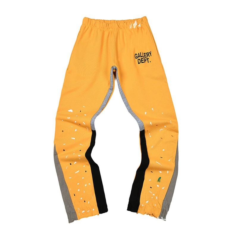 Dipartimento Galleria. Pantaloni a zampa Patchwork in Denim Unisex Jeans Casual Streetwear