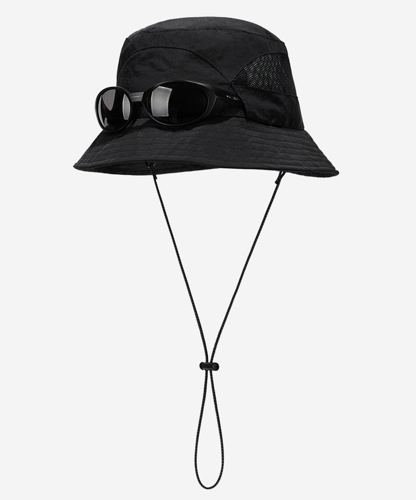 NODE LABS Dev:5 Sunglasses Cut Bucket Hat_Black