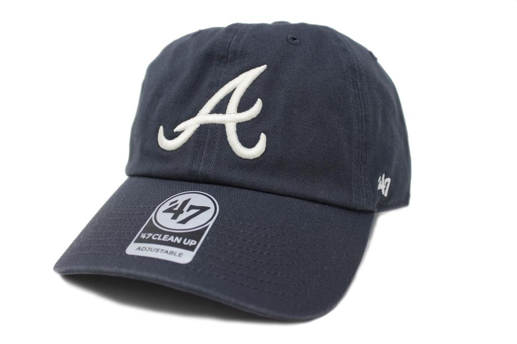47 Brand Cap 47 Clean Up Atlanta Braves Vintage Navy
