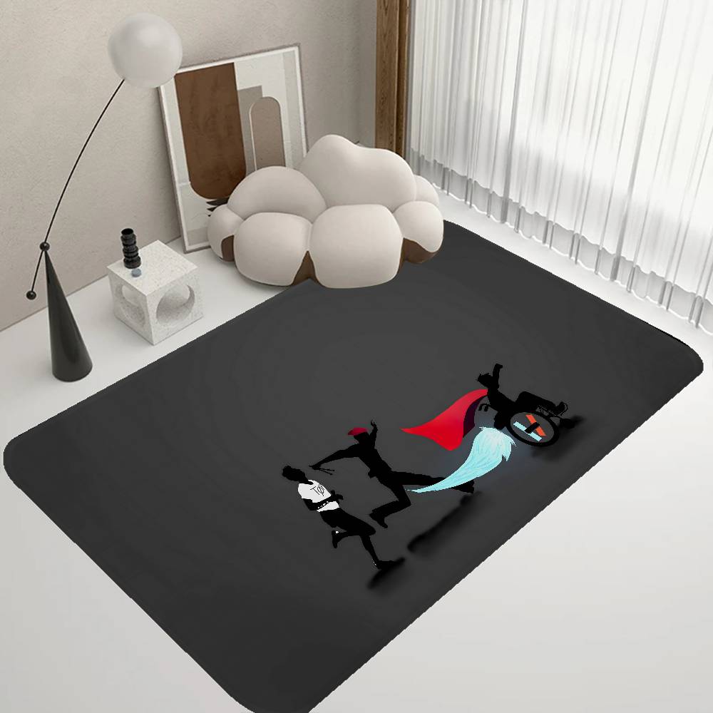 Popular T-Twenty One Pilot Band Floor Mat INS Style Soft Bedroom Floor House Laundry Room Mat Anti-skid Household Carpets