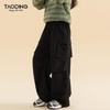 Taoding Girls' Fleece-Lined Loose Straight-Leg Cargo Pants