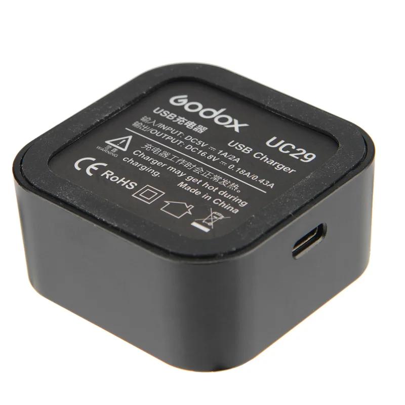 

Godox Original UC18 UC20 UC29 USB Flash зарядное устройство для VB18 V850II V860II / VB20 V350 / WB29 AD200 AD200PRO UC29