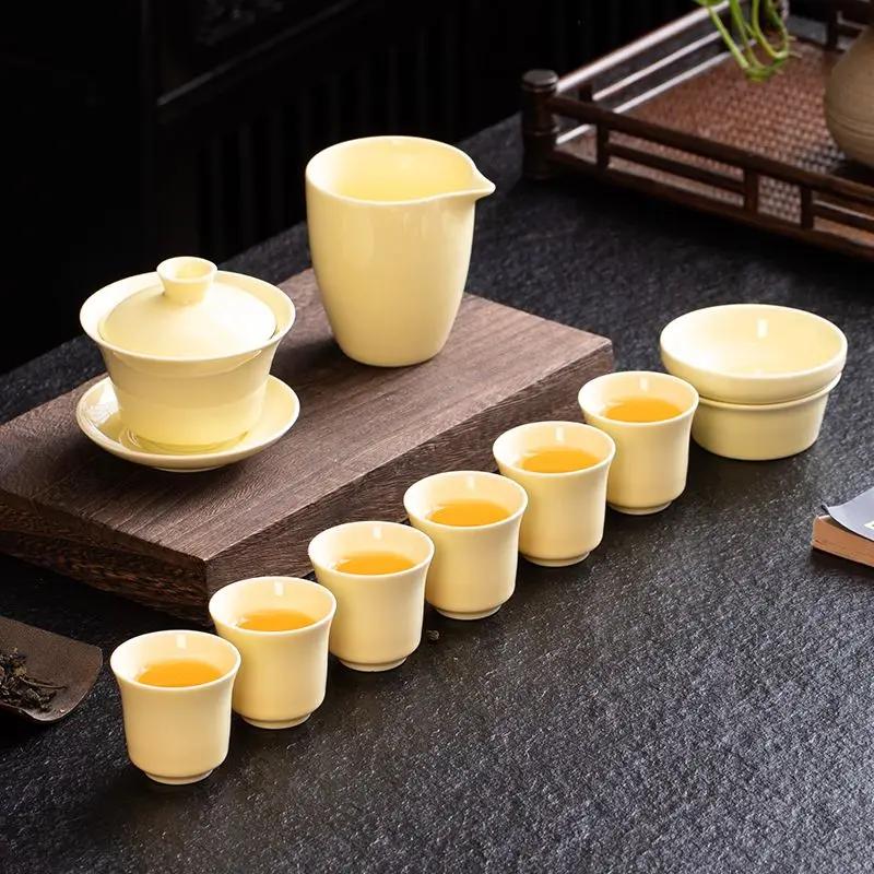 High End Tea Set Luxury Household Simple Modern Topaz Kungfu 2025 New Luxury High-end Teapot Tea