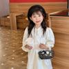 Crossbody Kids Stylish Bag With Cute Bow And Pearl Chain Trendy Design Korean