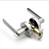 Black Door Handle Door Handle Lock Square Channel Privacy Mask Interior Bedroom Room Bathroom Three-Bar Spherical Lock Home Lock