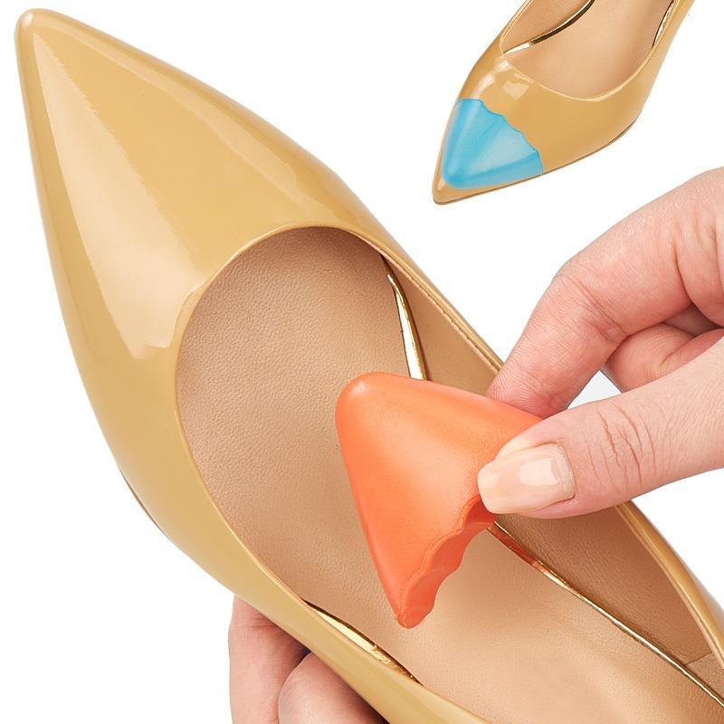 Ein Paar verstellbare Zehenpolster aus Schaumstoff, Einlage für den Vorfuß, Schuhgrößenreduzierer, Einlegesohle, Schmerzlinderer, Schutz, Perfekte Passform, Komfortpolster