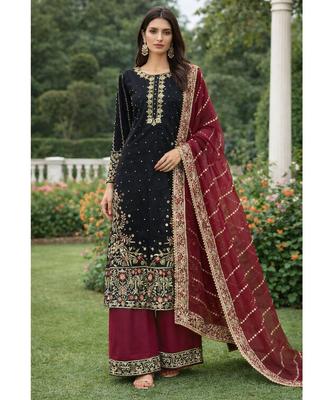 Damen Bollywood Schickes Stoff-Salwar-Anzug Indisches Designer-Pakistanisches Salwar-Kameez-Set