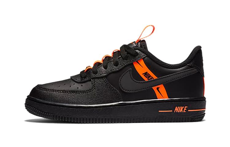 

Nike Air Force 1 LV8 KSA Low top Skateboard Shoes Black Orange Children Aged 3 7 Years Old CT4681-001 29.5