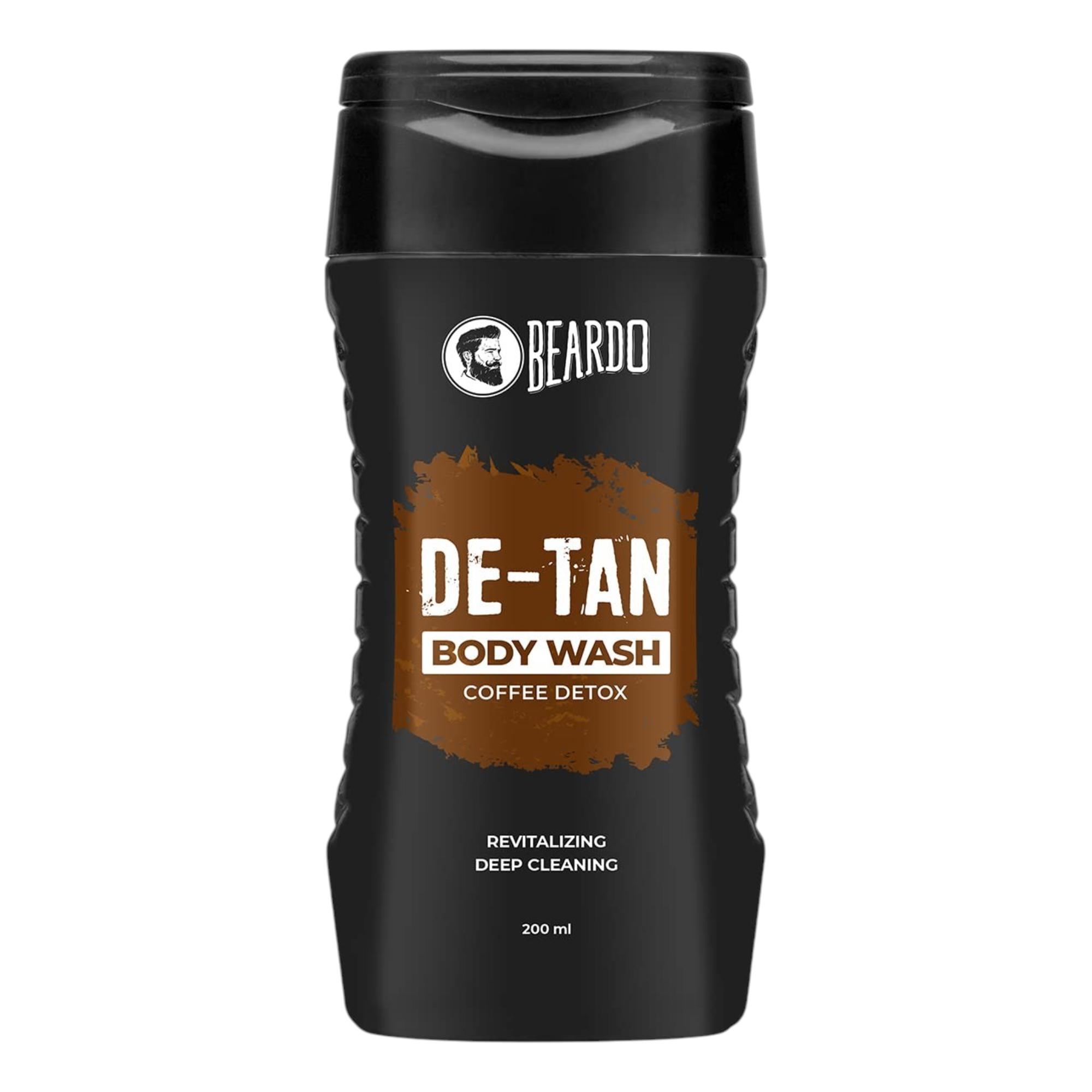 Beardo De-Tan Body Wash for Men 200ml Pack of 1 | Coffee & Aloe Extracts | Refreshing Daily Shower Gel