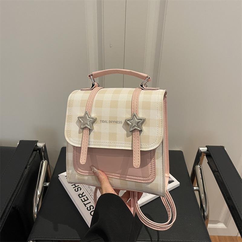 Schoolbag Foreign Style Simple Personality 1011 Spring New Bag Fashion Leisure Trend Backpack Women Niche Backpack