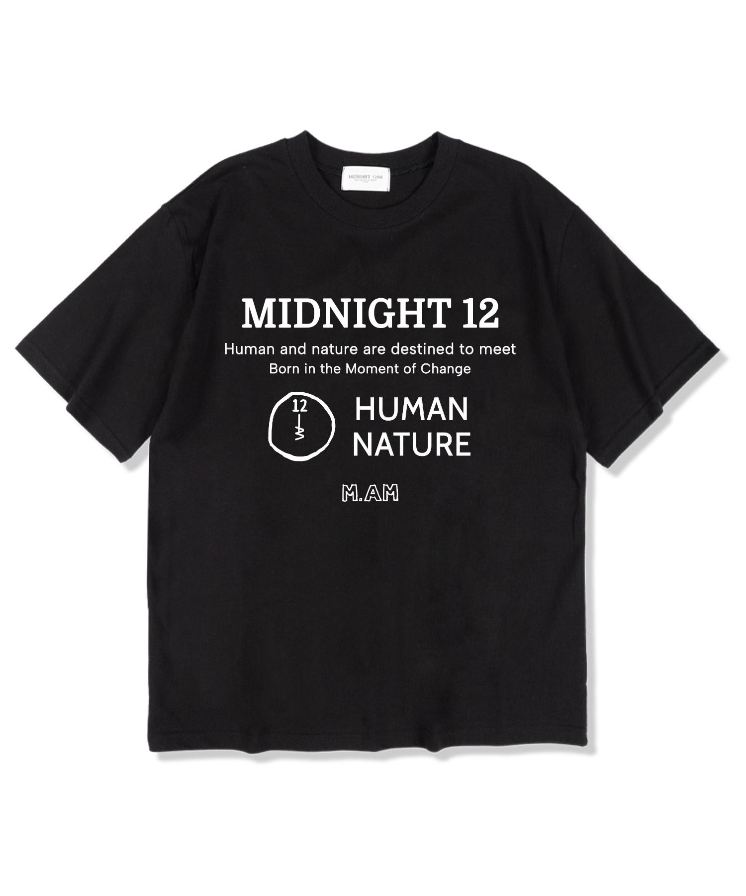Midnight 12 Am Mid Nature Short Sleeve T-Shirt Black L