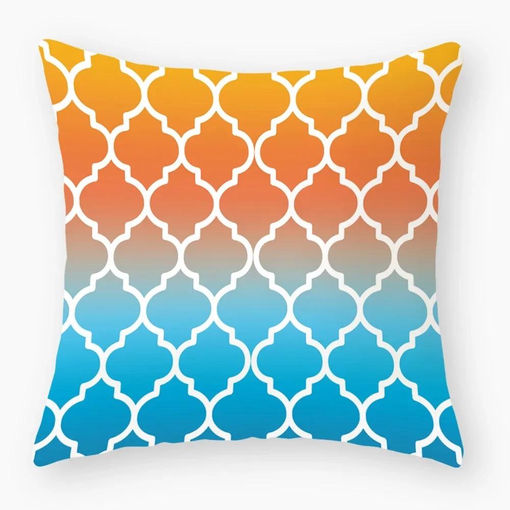Housse de coussin nordique rétro géométrique, housse de coussin pour dossier, canapé
