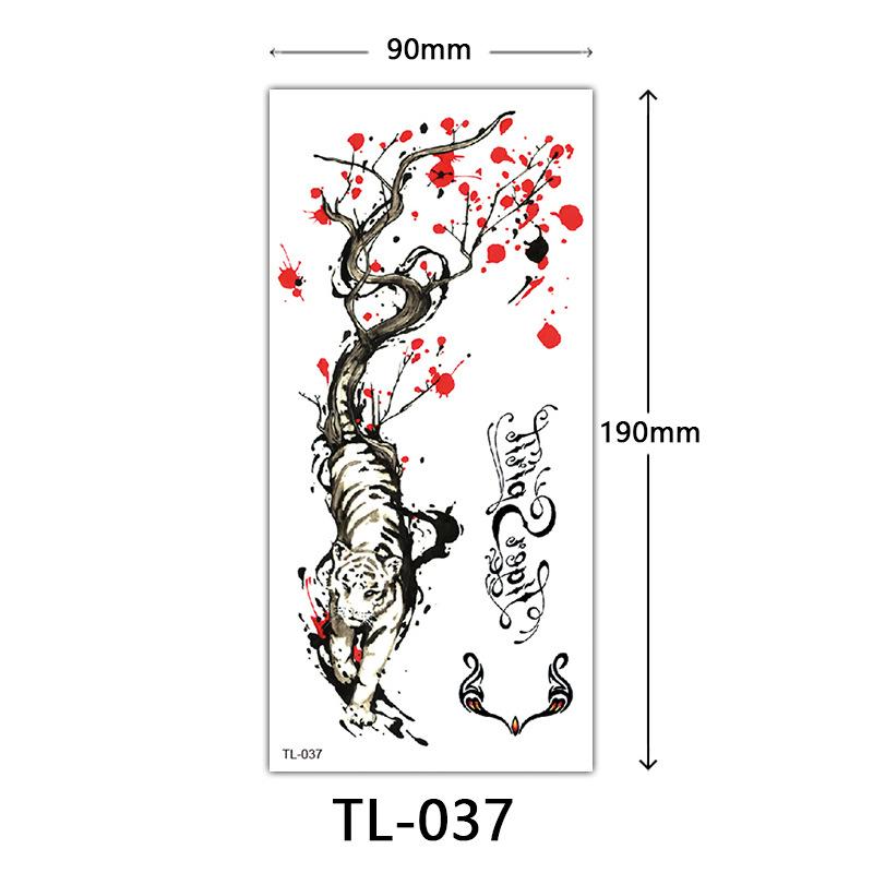 Blumen Tattoo Aufkleber, Farbige Skizzen Tattoo Aufkleber, Englische Buchstaben, Hochzeitsfotografie Tattoo