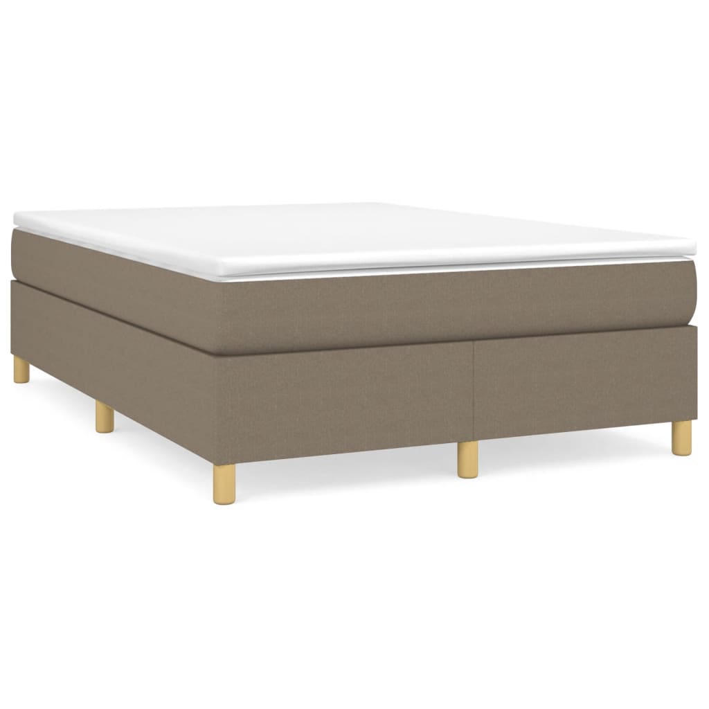 Vidaxl Rama Łóżka Bez Materaca, Taupe, 140X190 Cm, Obita Tkaniną