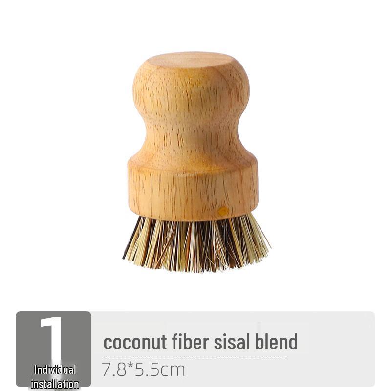 

Natural Wood Coconut Bristle Pot & Dish Brush