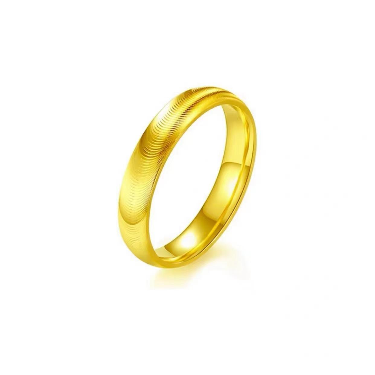 

Кольцо кошачий глаз Seiko, простое кольцо, кольцо с золотым покрытием, модное, простое, парное кольцо для пары, имитация No. 5 золотой