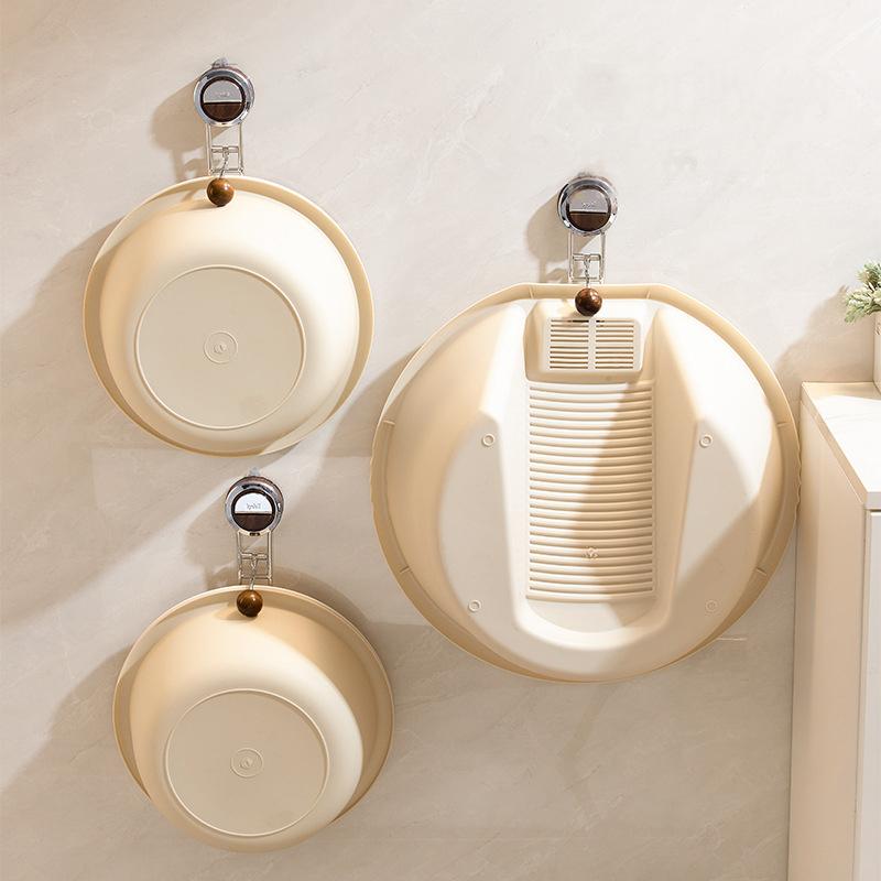 Saughaken-Waschbeckenhaken ohne Bohren, multifunktionales Waschbecken-Ablageregal, leistungsstark belastbarer Wandhaken