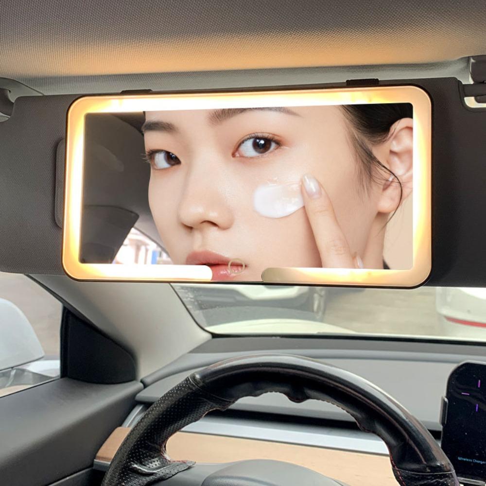 

Three Colour Temperature Car HD Mirror Three Gear Adjustment Sun Visor Plate Mirror