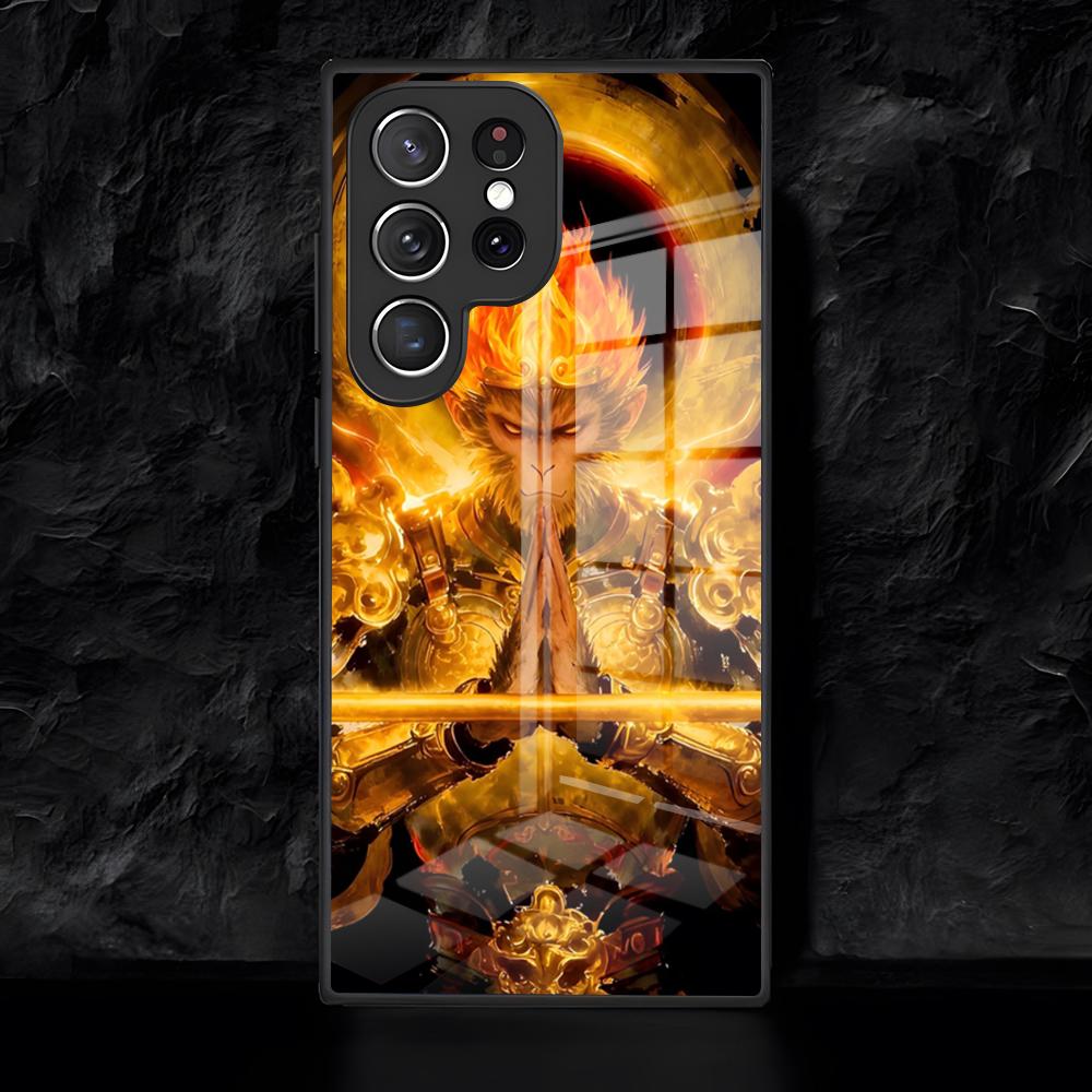Cool Monkey King Phone Case For Samsung S26 S25 Edge Ultra 24 23 22 21 Ultra Plus Fe A55 56 15 4G 5GGlass Cover