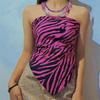 Zebra Headwrap Pink Zebra Bandana Zebra Headscarf Y2k Bandana Top Women Handkerchief Turban HeadWrap Y2k Headscarf