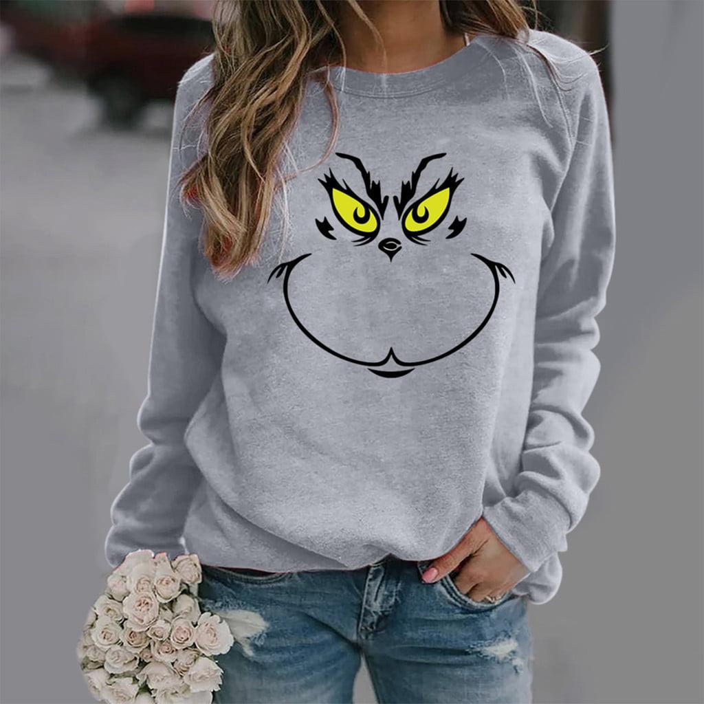 Ladies  And Winter Basic Versatile Casual Loose Fashion Printed Long Sleeve Top