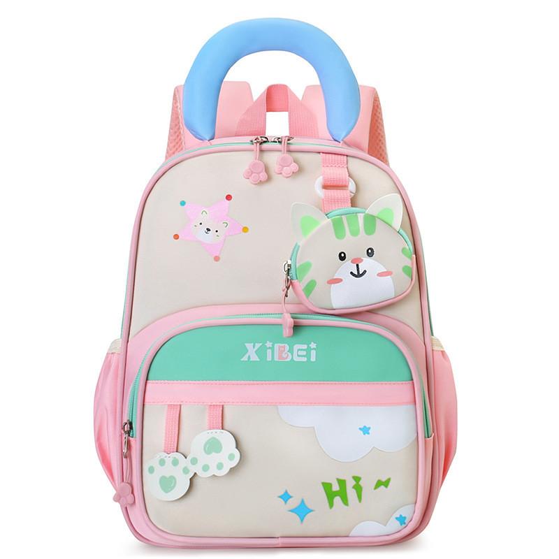 Cartoon-Kinderrucksack für Vorschulkinder aus atmungsaktivem Nylon mit gepolsterten Trägern für den Schulgebrauch