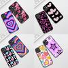 Star Dark Red Heart Love Phone Case for Xiaomi Redmi Note 12 11 10 A3 Pro 10A 10C 12C Note12 5G 4G Protective Cover