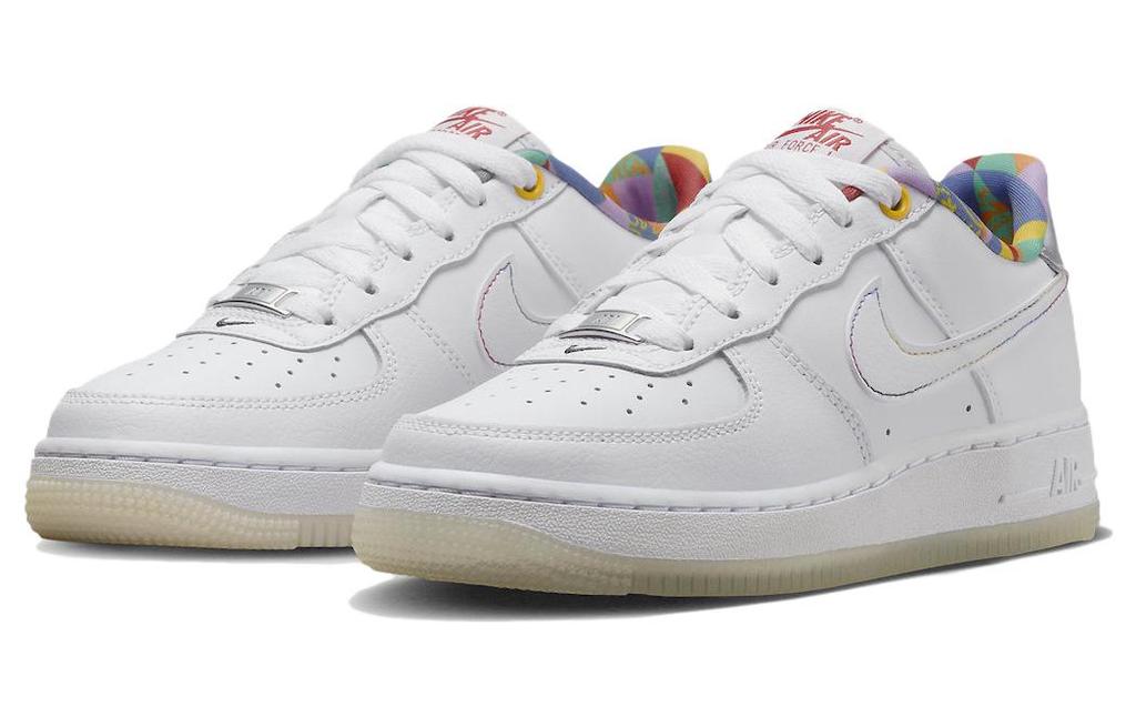 Nike Air Force 1 Low LV8 White Playful Print GS FN8912-111