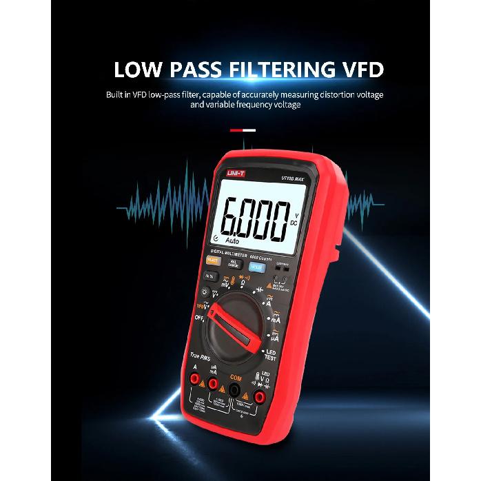 UNI T Professional Digital Multimeter Tester UT15B MAX 1000V AC DC Voltage Meter Capacitor Tester True RMS Electric Multi Meter