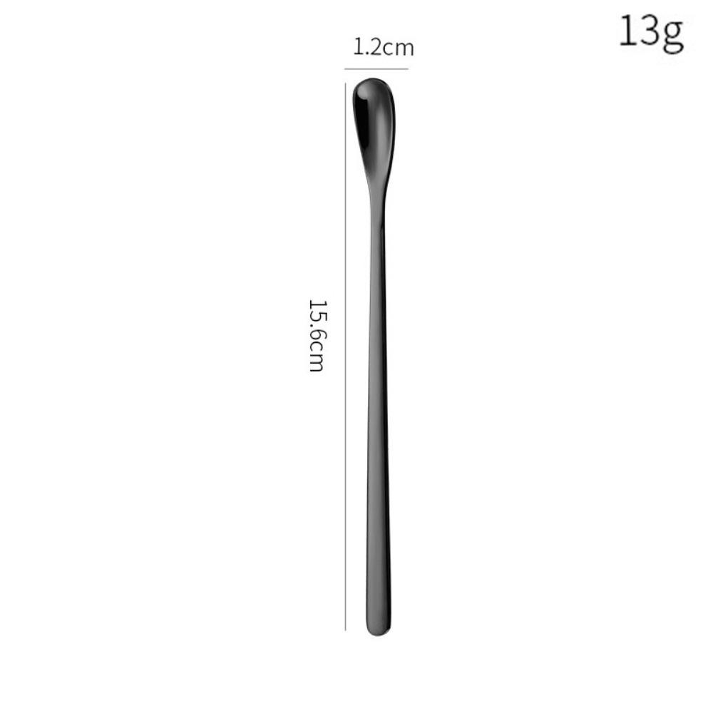 Stainless Steel Dessert Spoon Long Handle Stirring Rod Hot Sale Stirring Spoon  Stirring Coffee