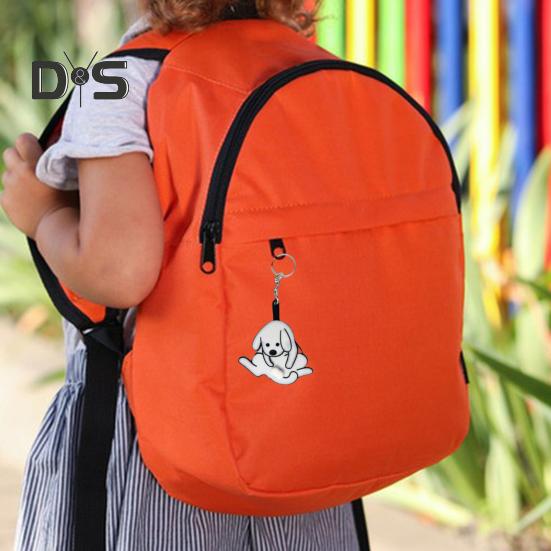 Dog Lover Prank Keychain Pendant Funny Interactive Design Rotable Ball Keyring with Smooth Bearing Key Chain Stress Relief Toy