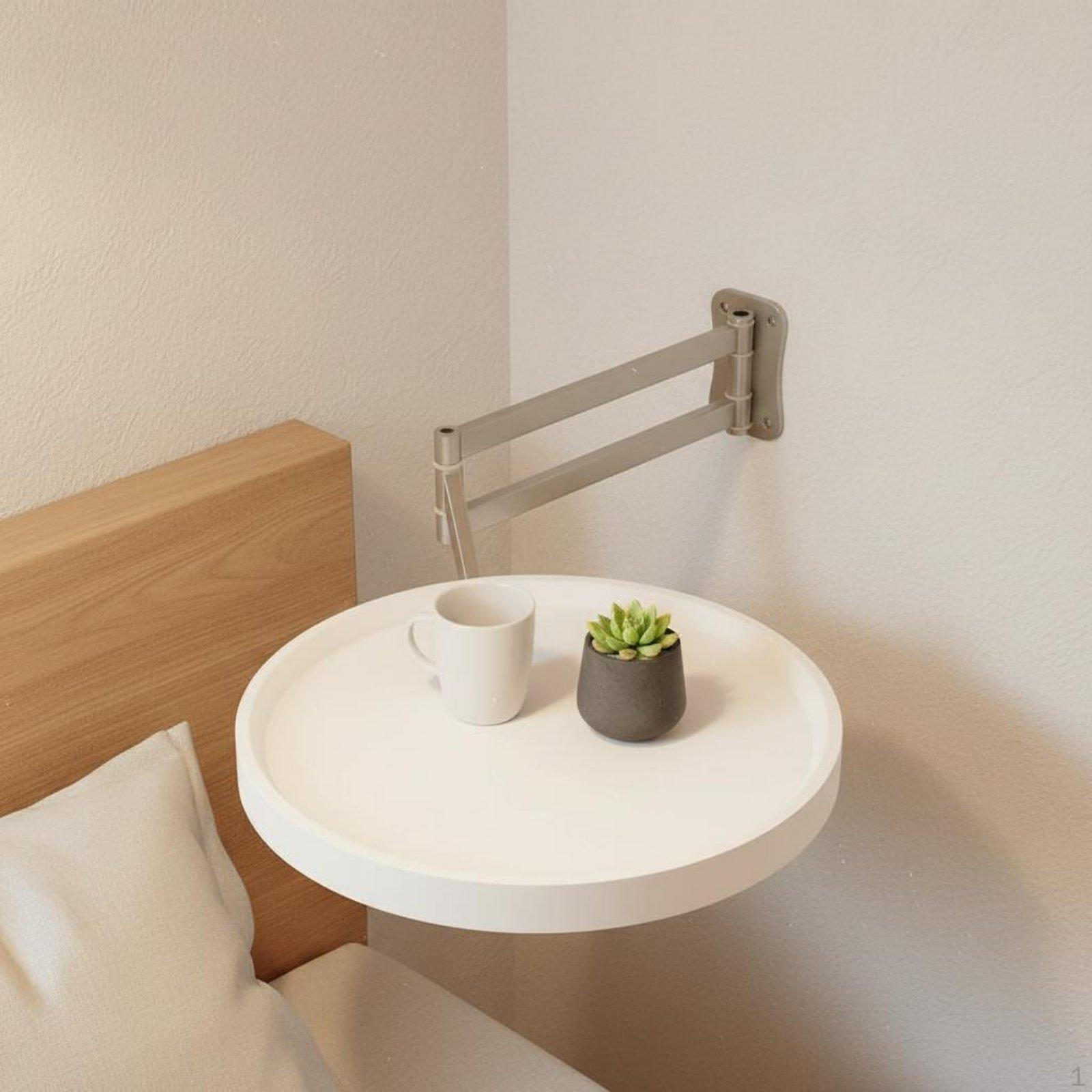 Surfacemounted Nightstand Foldable Design Articulating Support