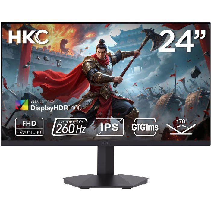 Gaming PC Monitor - HKC - 24 - FHD - 240Hz - Fast IPS Panel - 1ms - G24H3D