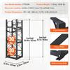 Refrigerant Tank Rack, with 2 x 30lbs and Other 3 Small Bottle Tanks, Cylinder Tank Rack 12.79x12.99x47.12 in, Refrigerant Cylinder Rack and Holders
