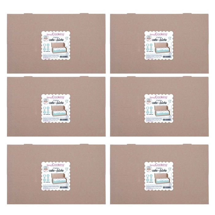 Boîtes en carton - SCRAP COOKING - 16 pièces - 35 x 11 x 11 cm - Multicolore - Recyclable