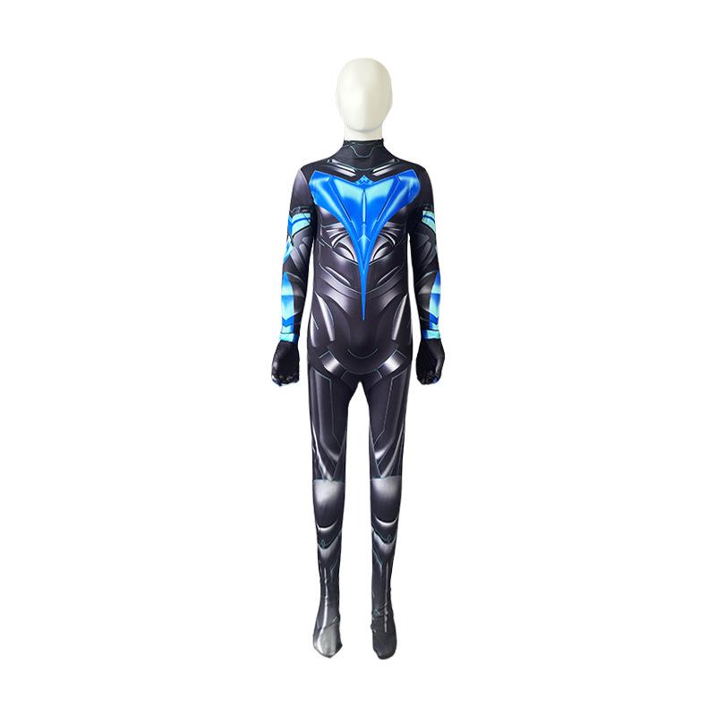 American Drama Titan Nightwing Cos Suit with the Same Zentai One-piece Tights Halloween Costume