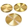 Coaster Cup Mats Protect Heat Resistant Mats Cup Tray Cup Coaster Copper Round Coasters Dining Table Holiday Decorations